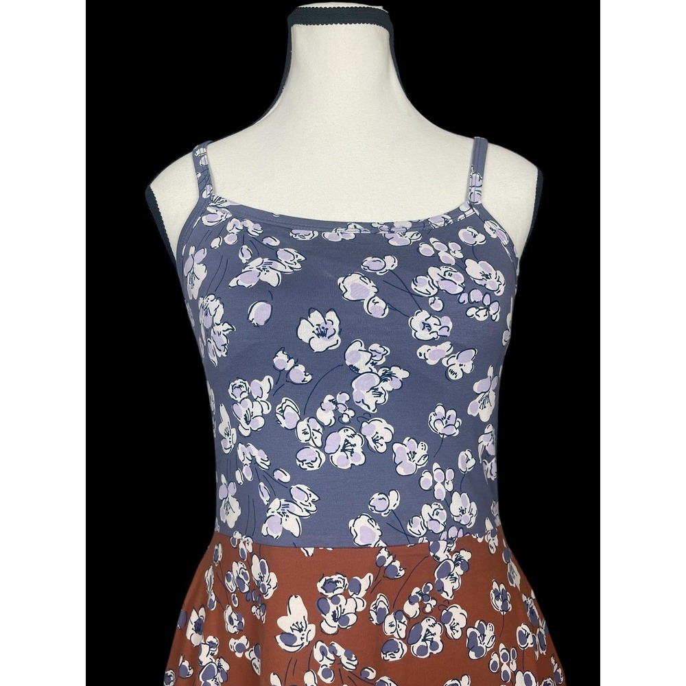 Pact Fit & Flare Floral Midi Dress Womens S Stretch Casual Beach Cottagecore - Picture 4 of 10